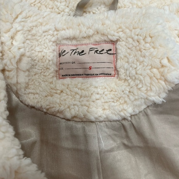 Free People teddy swing crop jacket in color Chai Latte - Picture 10 of 12